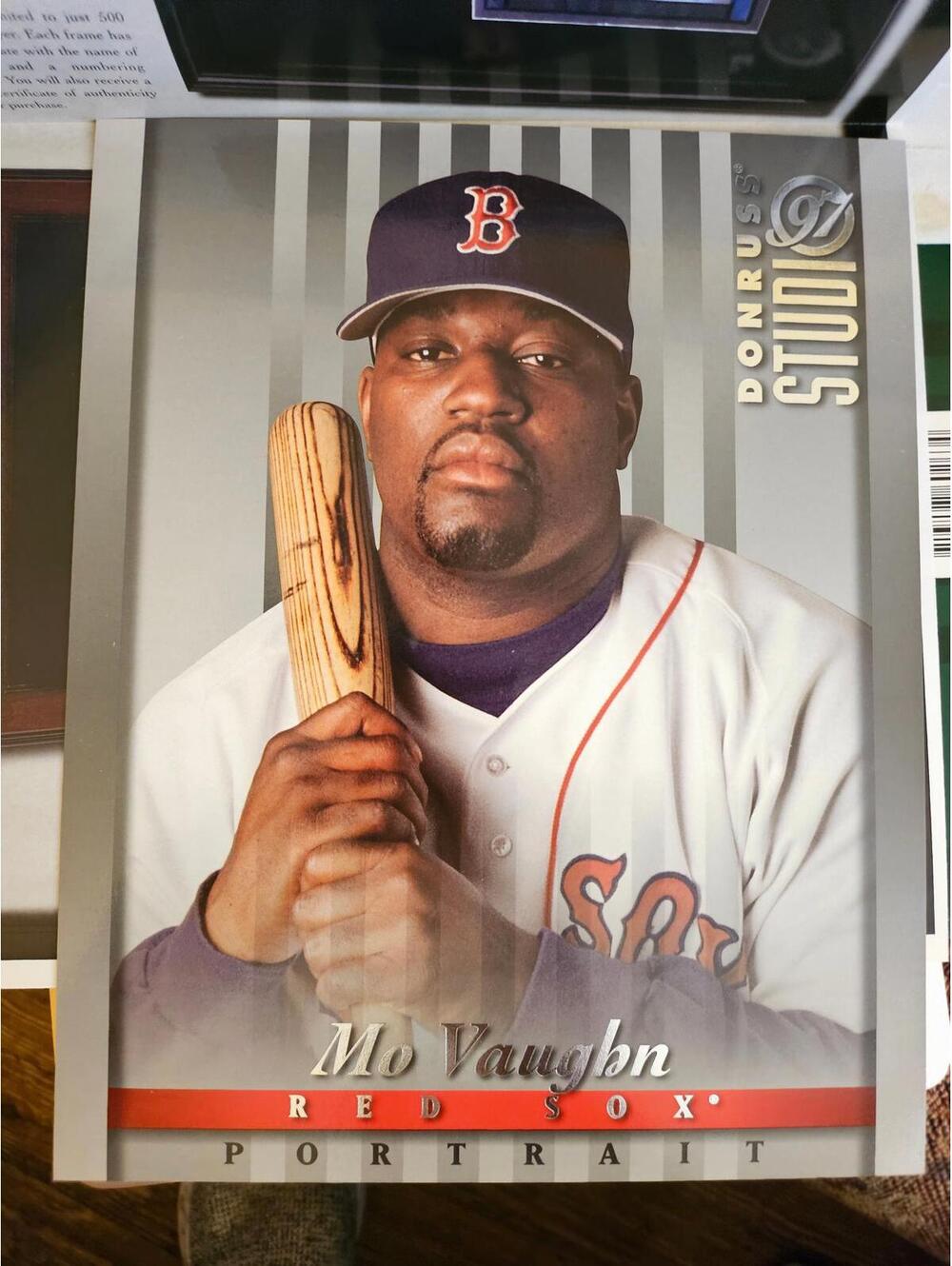 Mo Vaughn Donruss Studio 97, #18 Portrait VG Condition - RAW Mint